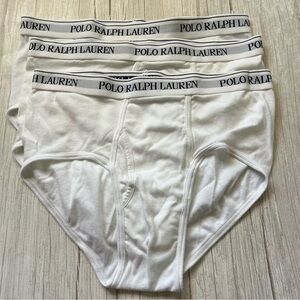 3-Pack Cotton Briefs Polo Ralph Lauren Size XL White